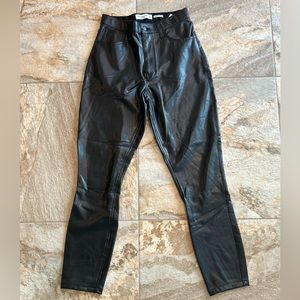 Abercrombie Curve Love Vegan Leather Skinny High Rise Pant NWT